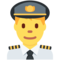Man Pilot emoji on Twitter